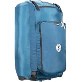SCUBAPRO Sport 125 Roller Dive Bag with Backpack Straps, Top and Bottom Carry Handles and Double Duffel Straps for Scuba Diving Gear, Denim Blue Color Fabric