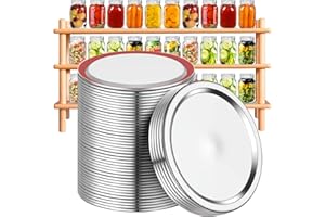 COHPOH 36 PCS Regular Mouth Canning Lids, Lids for Mason Jar, Split-Type