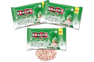 SNACKIVORE Brach's Peppermint Candy Crushed Candy Cane Pieces 3 Pack, Crushed Peppermint Candy Pieces, Brachs Peppermint Candy Canes, Peppermint Crunch Candy