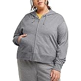 Hanes womens Originals French Terry Zip-up Hoodie, Lightweight Fleece Zip Hooded Sweatshirt, Available in Plus