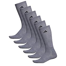 adidas Men's Athletic Cushioned Crew Socks with