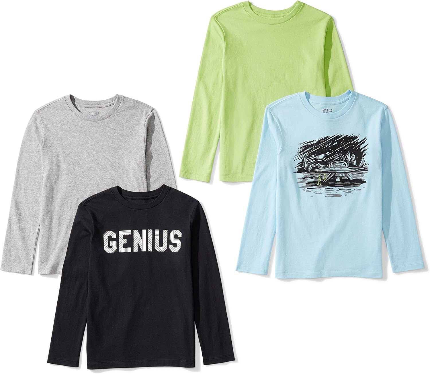  Brand - Spotted Zebra Boys Long-Sleeve T-Shirts: Clothing