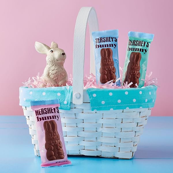 HERSHEY’S MILK CHOCOLATE BUNNIES, EASTER CANDY PACKS, 1.2 OZ (6 COUNT)