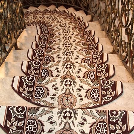 Keyama Acrylic Floral Flowers Sector Carpet Stair Treads Stair