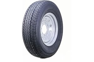 WINDA Trailer Tire Wheel Assembly ST235/85R16 12-Ply F 127L 8 Lug on 6.5" PCD Silver Mod Rim