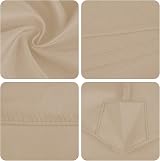 TWSOUL Replacement Parasol Fabric Cover 2.7 m 6 Ribs White UV30+ Canopy view 2