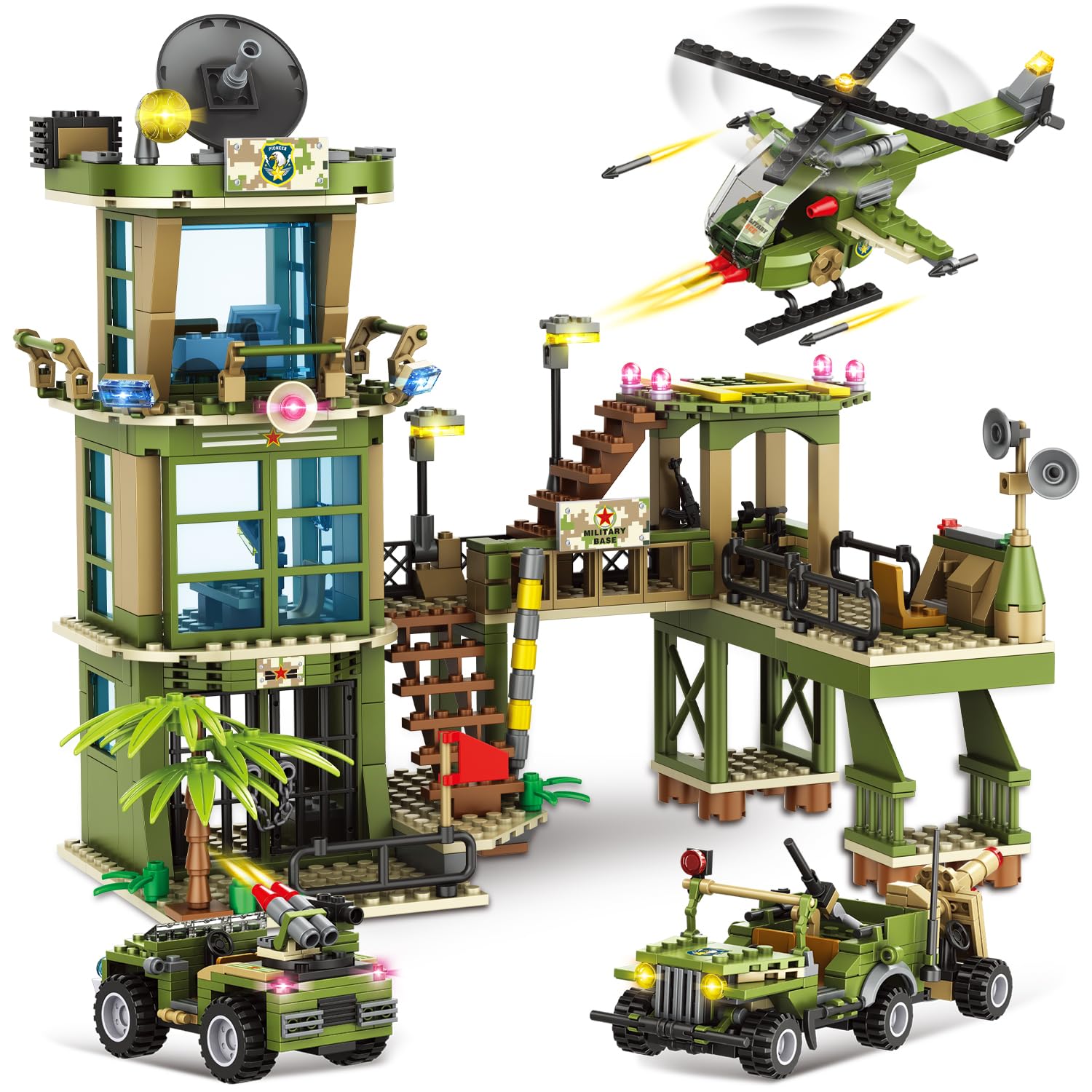 City Military Base Building Block, Compatible with