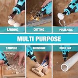 DURATECH 12V Cordless Rotary Tool 7 Speeds 35000RPM 118pc Kit view 8