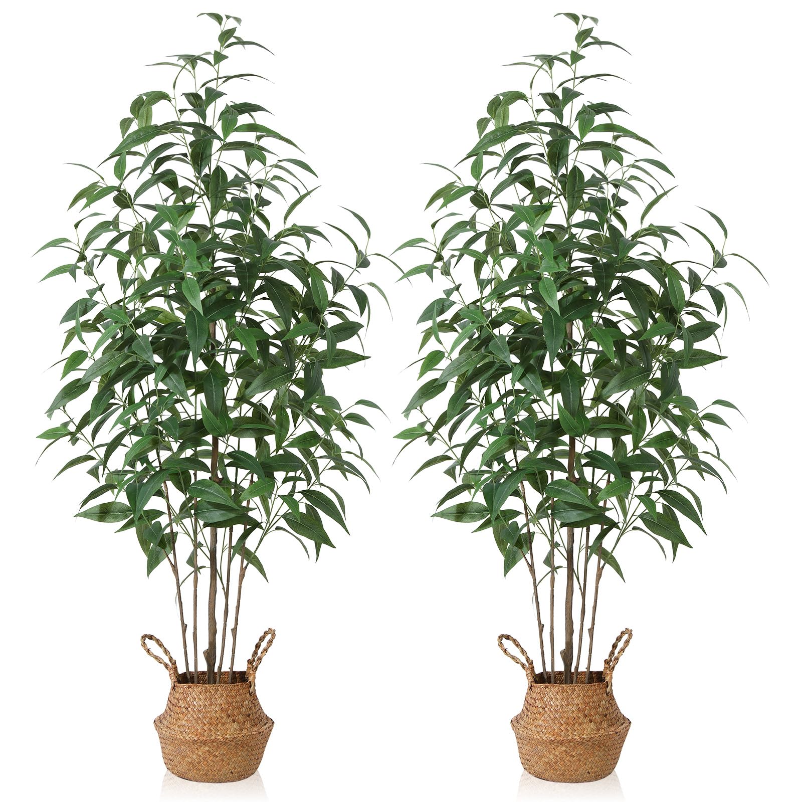 Ferrgoal Artificial Eucalyptus Tree,5Ft Tree Fake