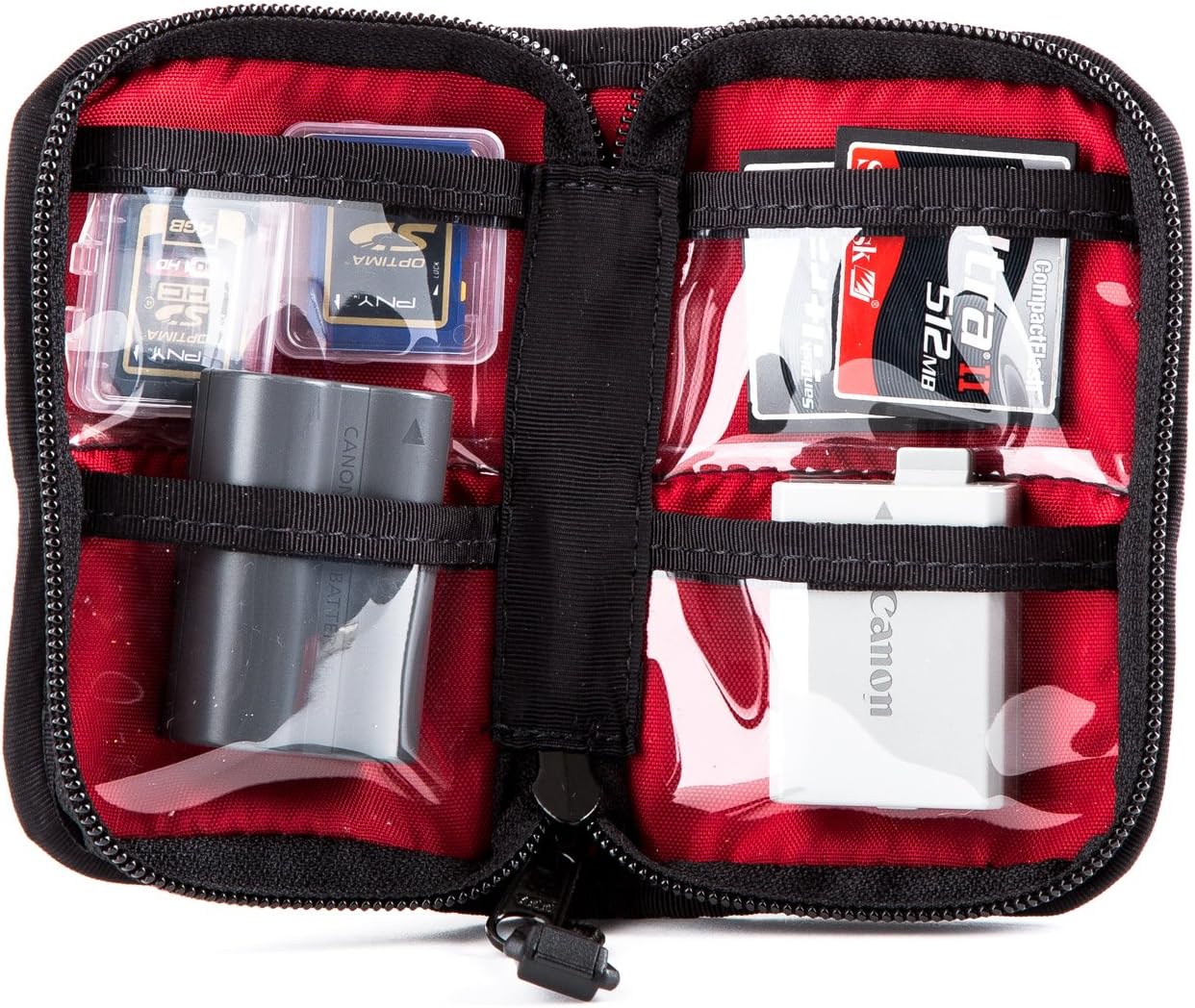 Grizzly Katmai Pouch for Memory Card, Battery, Gear & USB Wallet Holds SD & CF Memory, AA & AAA Batteries, Camera Battery Packs & USB Drives Shooting Hunting Fishing Birding Camping Hiking : Camera & Photo
