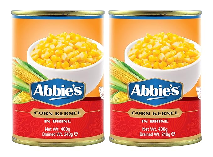 Abbies Sweet Corn Kernels, 400g, Pack of 2