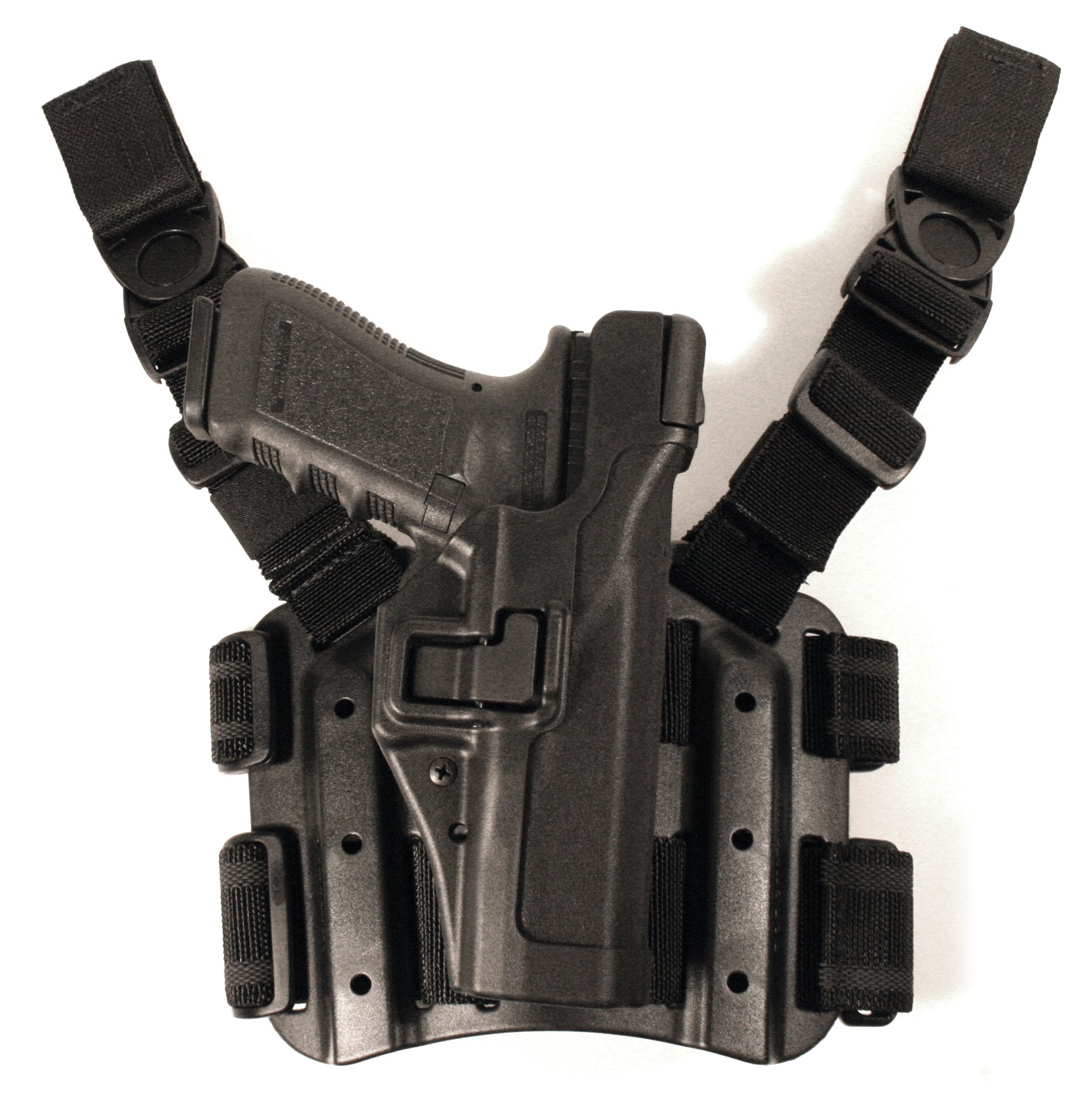 BLACKHAWK Serpa Level 3 Tactical Black Holster, Size 04, Left Hand (Beretta 92/96/M9 Std or A1 w/rails (NOT Brig/Elite)