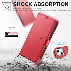 TUCCH Wallet Case for iPhone 14 Plus 6.7", [RFID