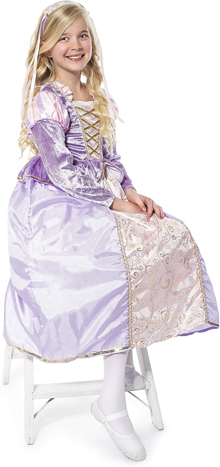 Little Adventures Classic Rapunzel Princess Dress Up Costume: Clothing
