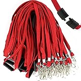 Ollain 25 Pack Breakaway Lanyard with J-Hook Bulk
