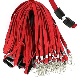 Ollain 25 Pack Breakaway Lanyard with J-Hook Bulk