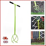 DIVCHI Twist Tiller Manual Garden Claw Cultivator with Removable Big Claw view 7