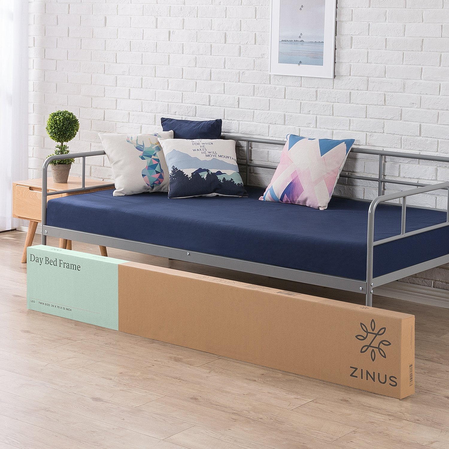 Zinus 39 Inch Leo Twin Daybed Frame, Premium Steel Slat Support eBay