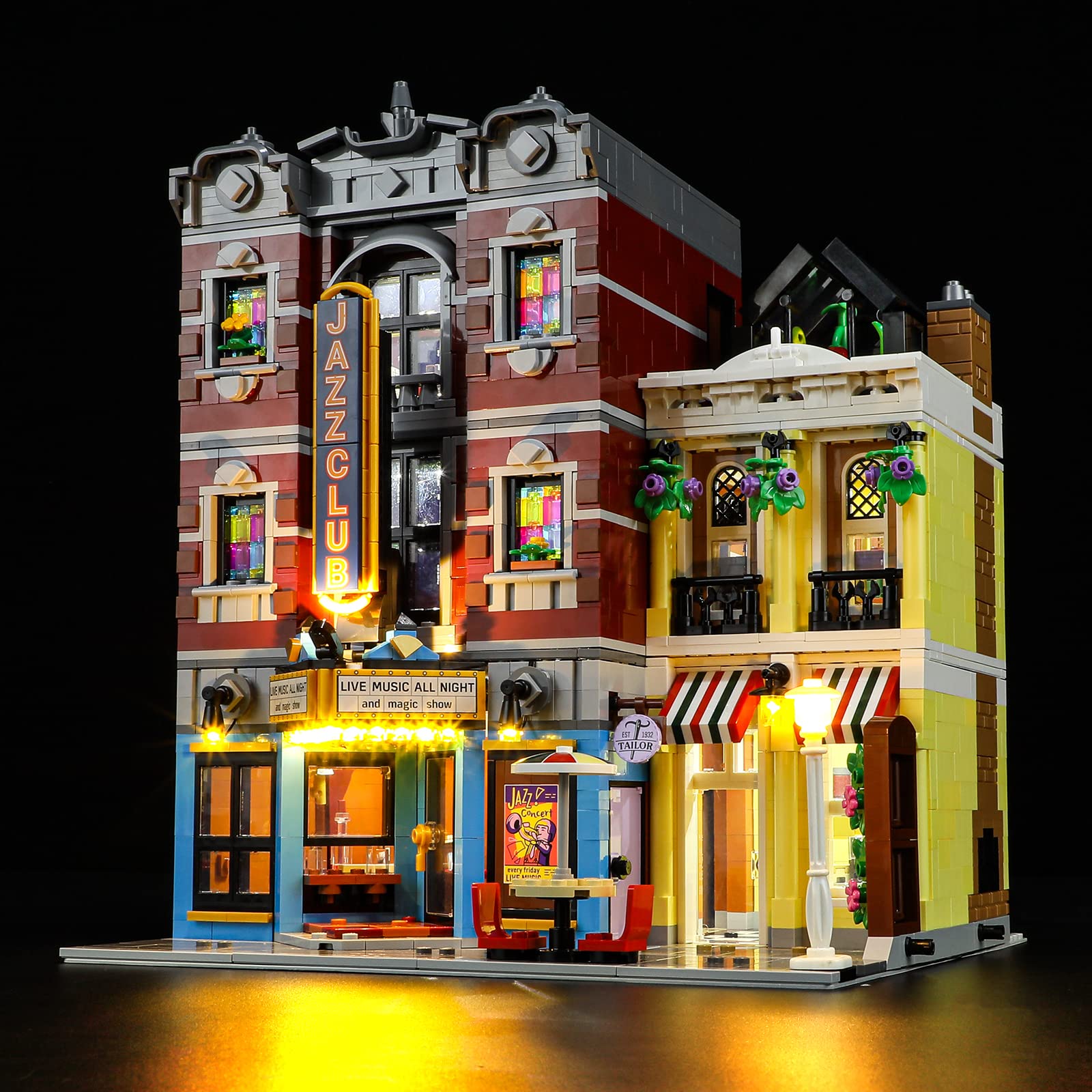YEABRICKS LED Light for Lego-10312 Icons Jazz Club Building Blocks Model (Lego Set NOT Included)