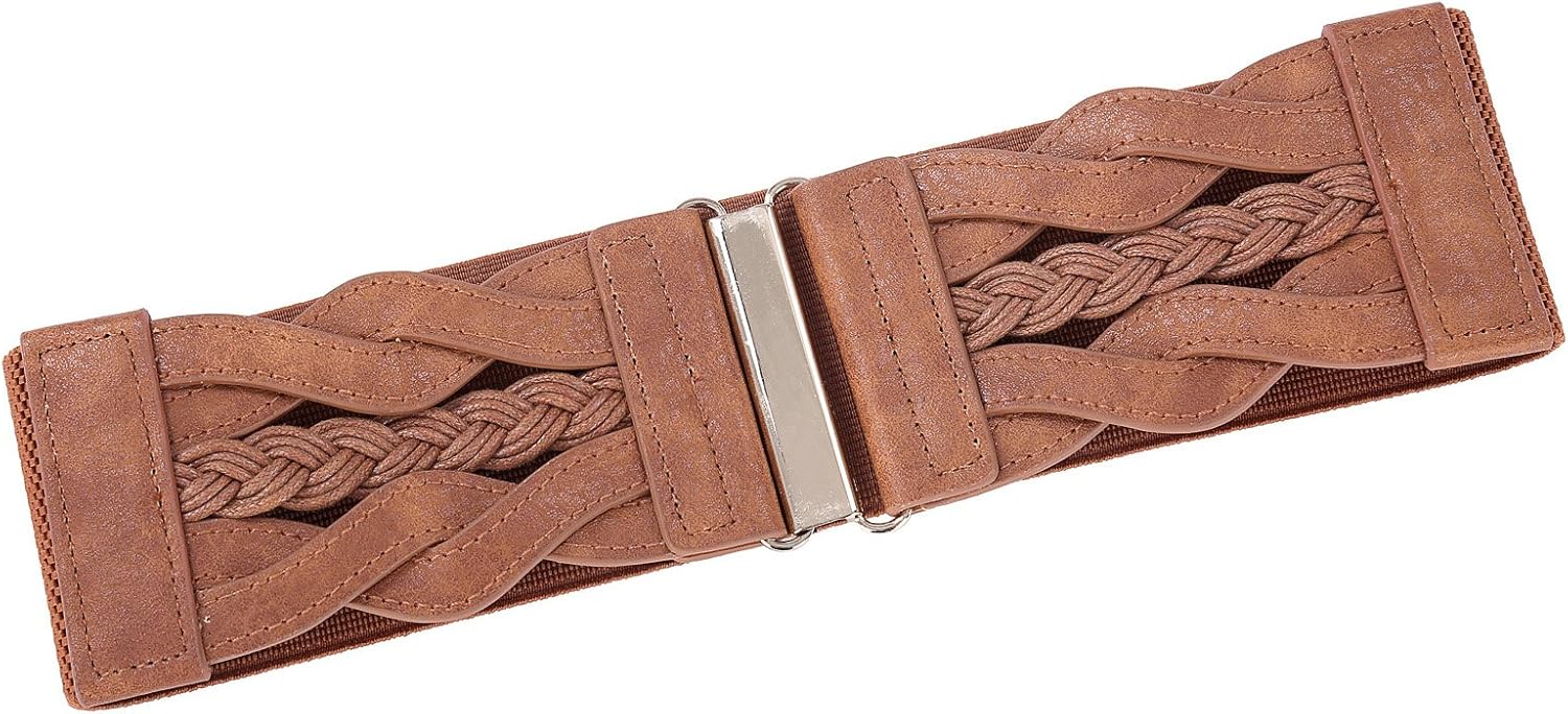GRACE KARIN Women's Elastic Vintage Belt Stretchy Retro Wide Waist Cinch Belt at  Women’s Clothing store