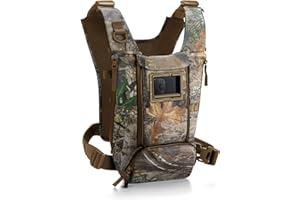 West Slope PRO-180X Chest Pack - Camo, Waterproof, 10.5oz, 12" x 11", Adjustable Straps, 1L Capacity for Hunting