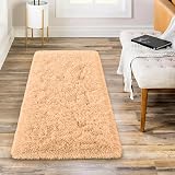 Aspire Homeware Fluffy Beige Rug 60x110 cm Non-Slip Shaggy Runner view 2