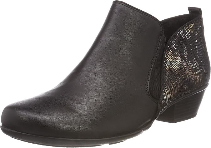 Amazon.com | Remonte Women Ankle Boots Black, (Schwarz/Schwarz-meta) D7364-02 | Ankle & Bootie