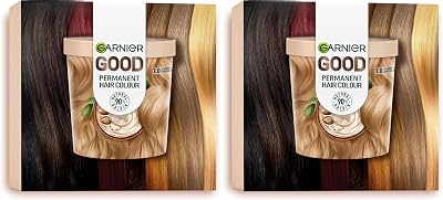 Garnier Good Permanent Hair Dye Premium Starter Kit 7.0 Almond Creme 2-Pack