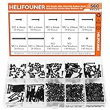 HELIFOUNER 560 Pieces M2 x 4mm /6mm /8mm /10mm