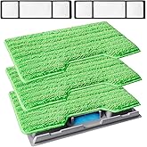 KEEPOW Reusable Replacement Pads Compatible with Shark Vac Mop Pads VM252 | Mop Pads Refills VM401 VM180 VM200 VC205 VM250 QM