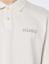 HUGO Men's Drocholo Polo Shirt Open White Size S view 4