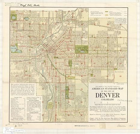 Amazon コロラド州コロラド州歴史地図 1913年 アメリカ地図メーカー