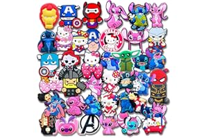 EPICSEREN 35/50/100 PCS Random Shoe Charms Pack for Croc Clog, No-Repeat Different Shoes Decoration Accessories for Kids Teen