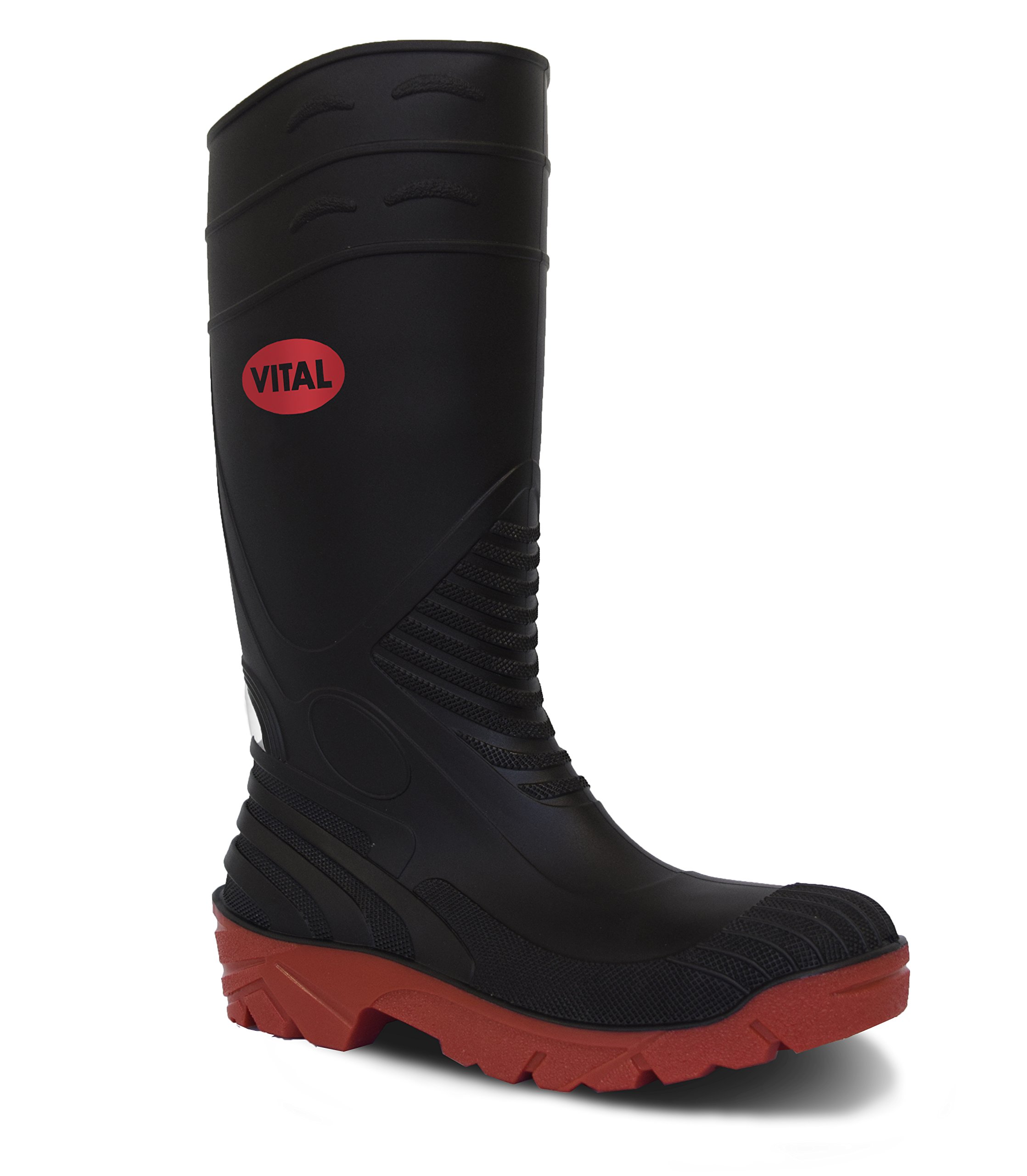 V12 VW256/09 Titan Men's Safety Shoes, Size 9, Black