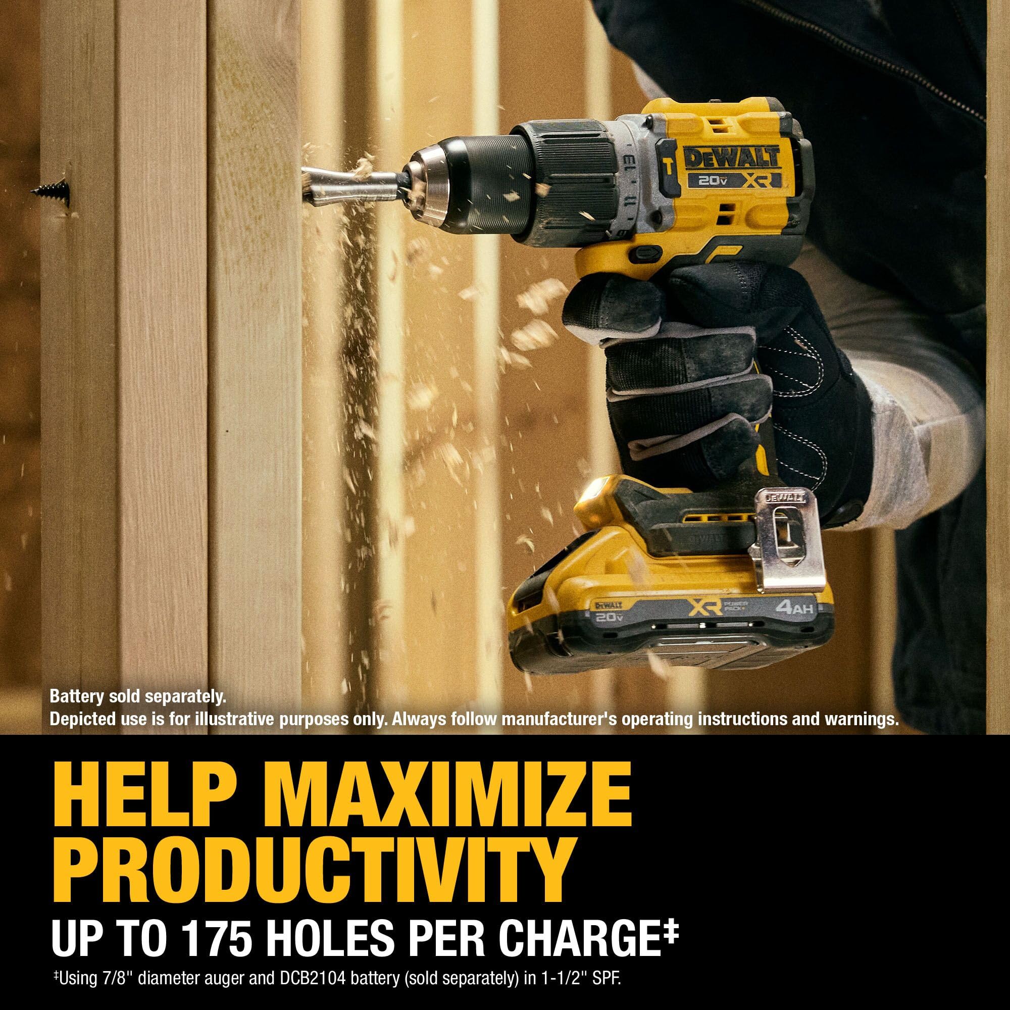 DEWALT 20V MAX XR® Brushless Cordless 1/2 in. Hammer Drill (Tool Only) (DCD806B)