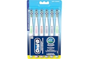Oral-B Cavity Defense Toothbrush, Soft, 6 Count (Colors May Vary)