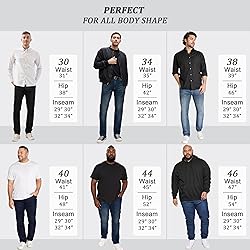 Agile Mens Super Comfy Straight Stretch Denim Jean