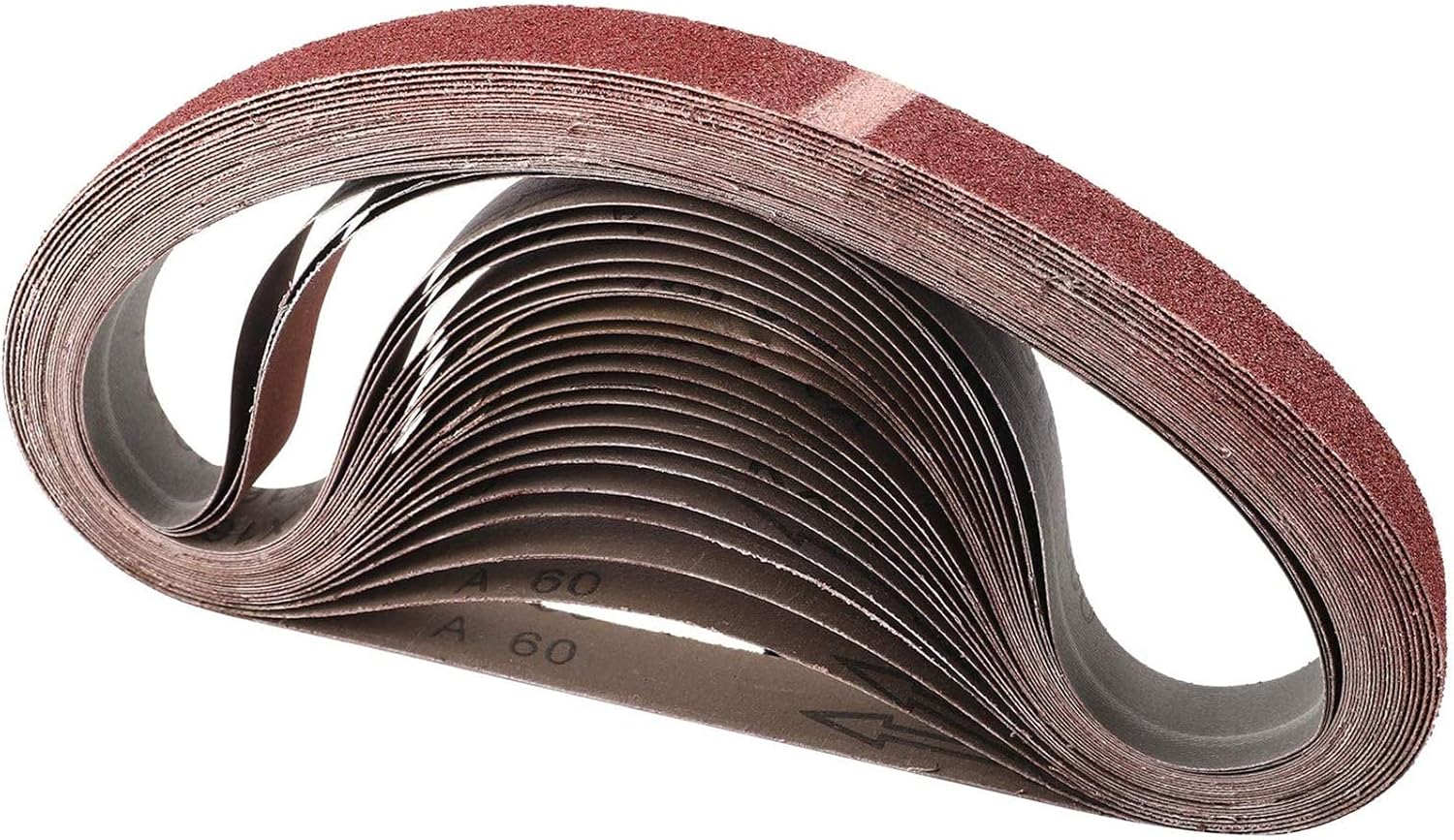 HongWay 24 Pack Sanding Belts 1x30 Inches Aluminum Oxide Sanding Belt (60 80 120 150 240 320 400 600 800 1000 Grits) for Belt Sander 1x30 - - 