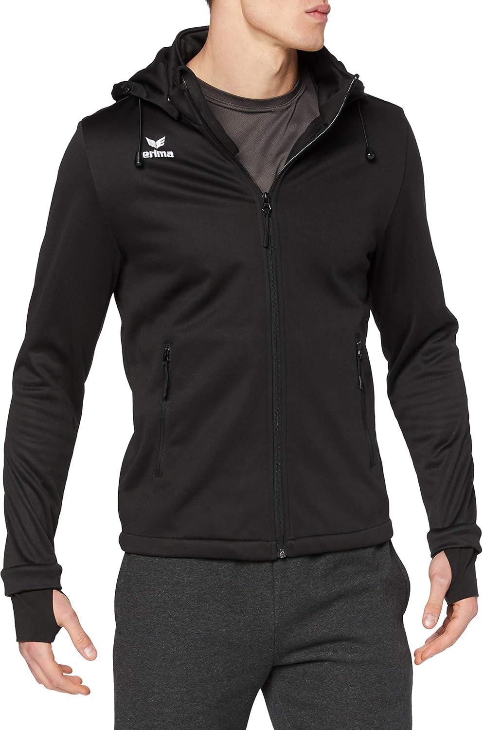 Erima Veste D'entraînement Six Wings Rouge Noir | Sport D'équipe | Vestes