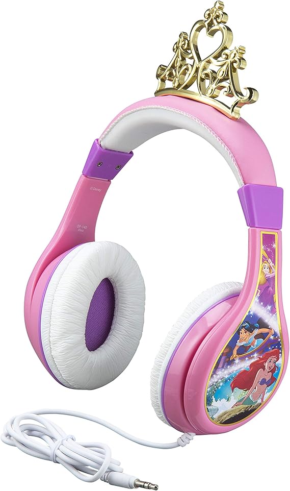 Disney Princess Kid Friendly Character Youth Headphones with Ariel from