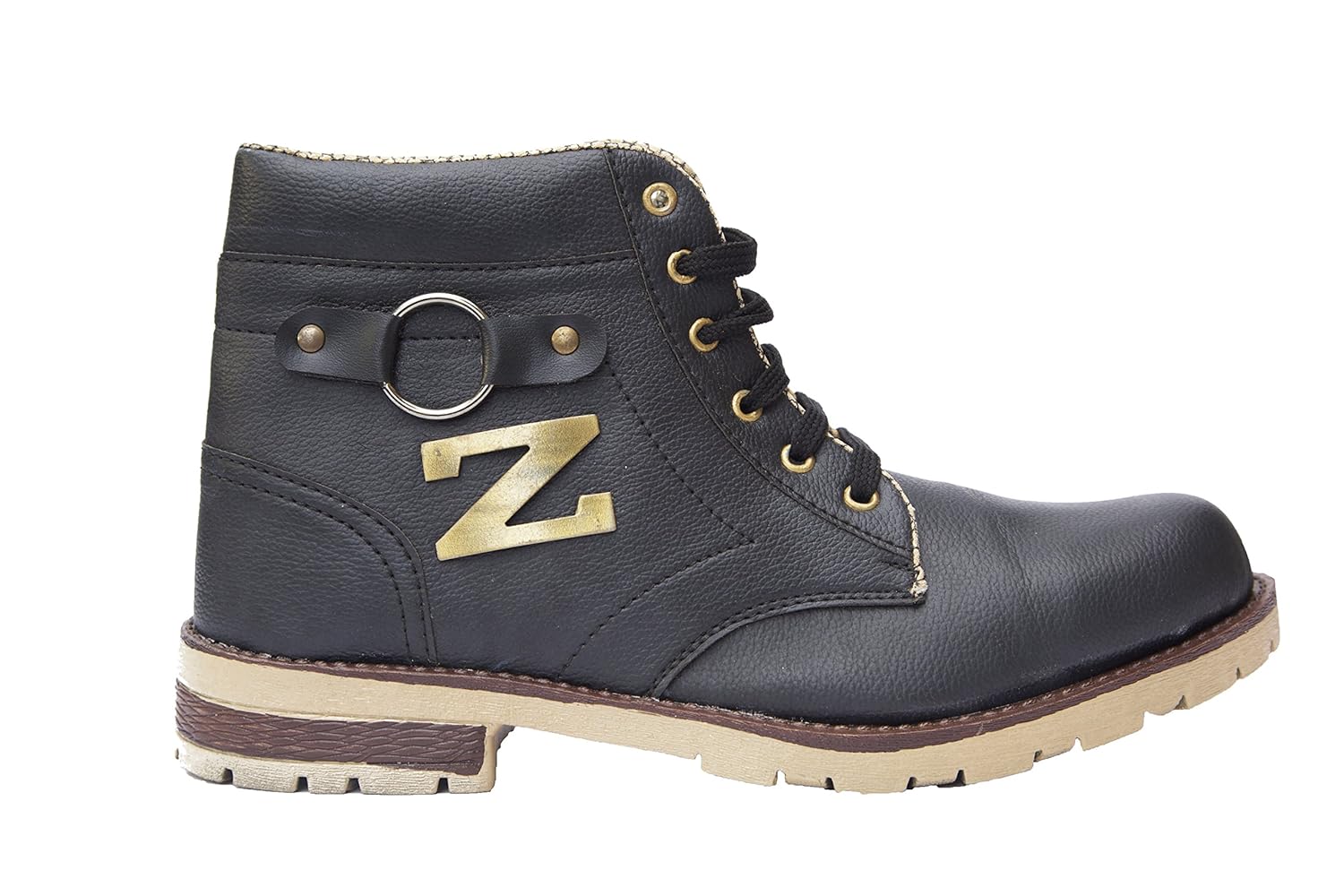 Buy umi Black High Neck Shoes for Men (9 UK/Indian) at Amazon.in