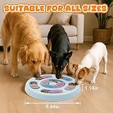Flow fire Dog Puzzle Slow Feeder Interactive Toy Blue view 3