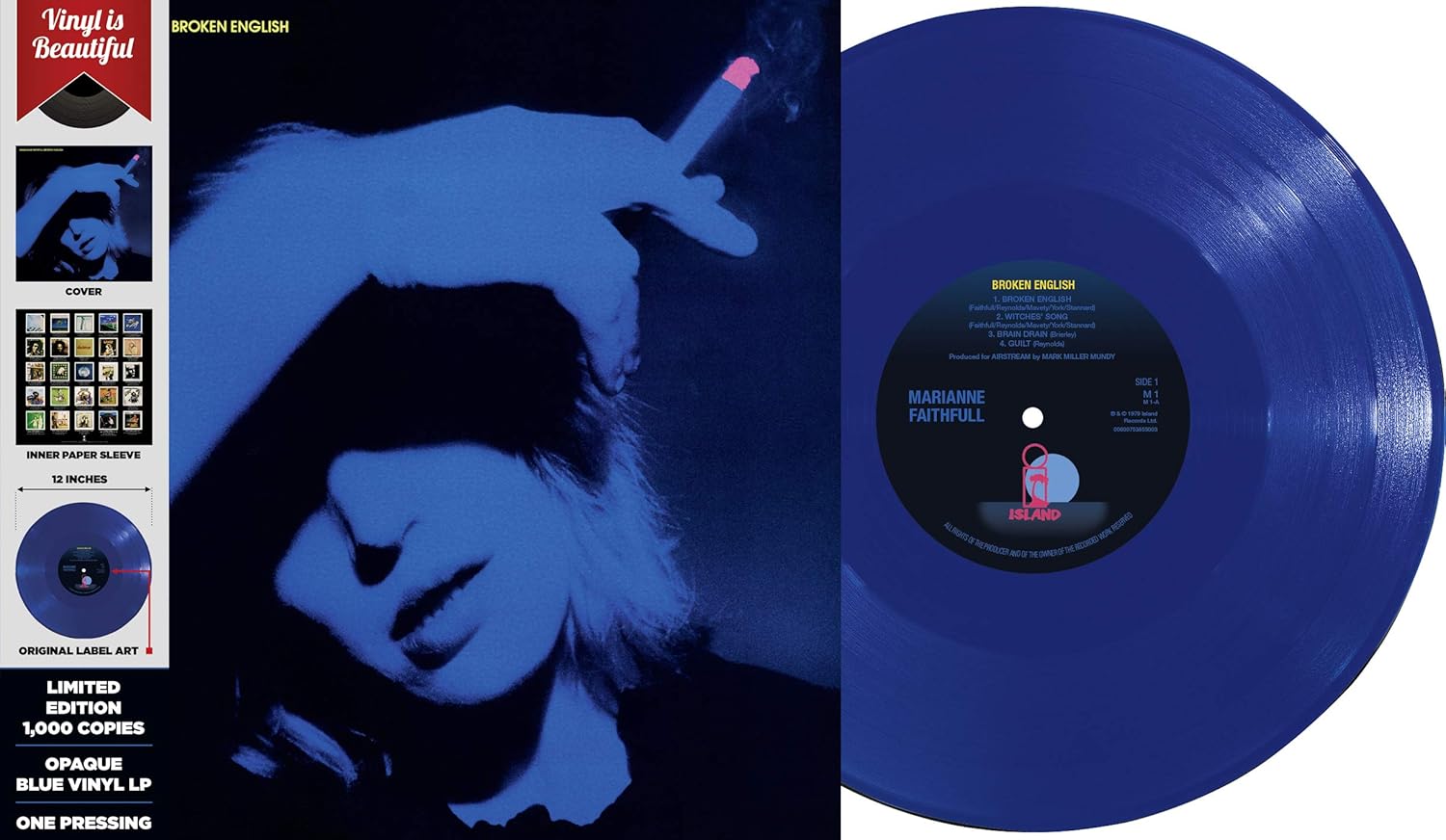 Broken English Blue Vinyl Vinyl Lp Amazon De Musik amazon de