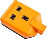 Masterplug 13A Orange Heavy Duty Single Socket Trailing Socket Rewireable view 4