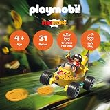 Playmobil Fun Stars Racing Banana Toy Car with Pull-Back & Disc Launcher view 2