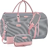 Convertible 2-in-1 Garment Bags for Travel, Carry On Garment Duffle Bag With Shoe Compartment Large Weekender Bag for Women Men Hanging Suitcase Suit Travel Duffel Overnight Bags 4pcs Set