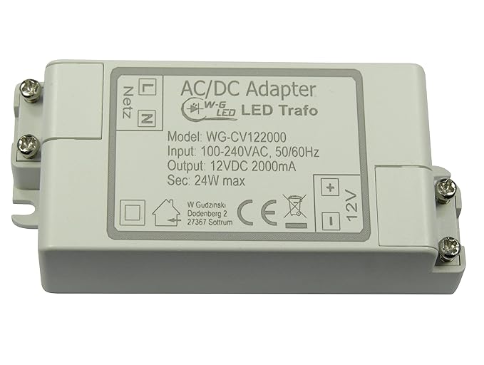 LED Trafo?12V DC?24W max?Transformator?Netzteil?2A