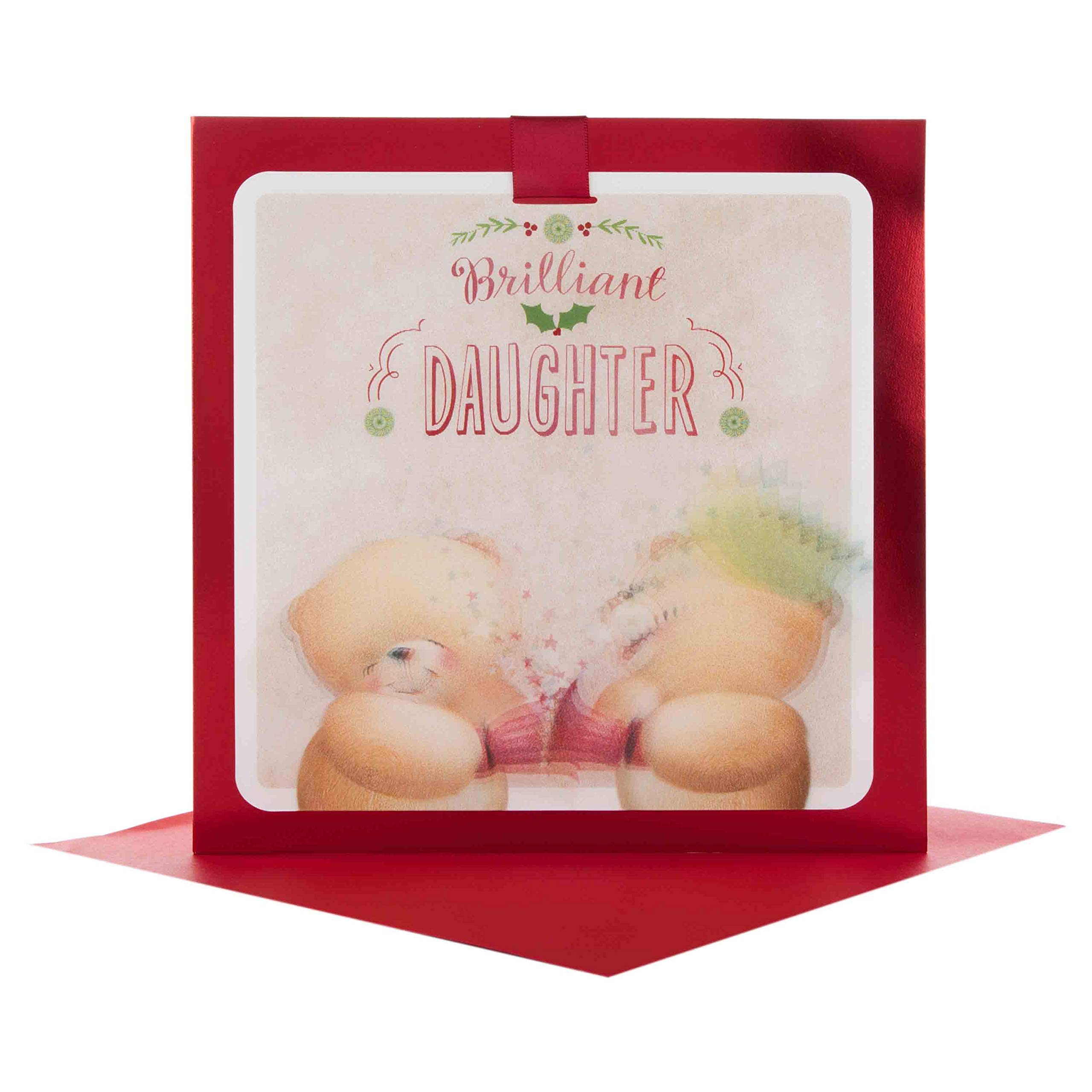 Hallmark 25499056 Large Forever Friends Daughter Christmas Card 'Lenticular'