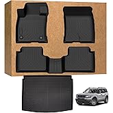 Floor Mats for Ford Bronco Sport 2021-2025 2026 (Only for Sport Version, Fuel Version), TPE Waterproof Non-Slip All Weather Protection Custom (Floor Mats & Cargo Liner)