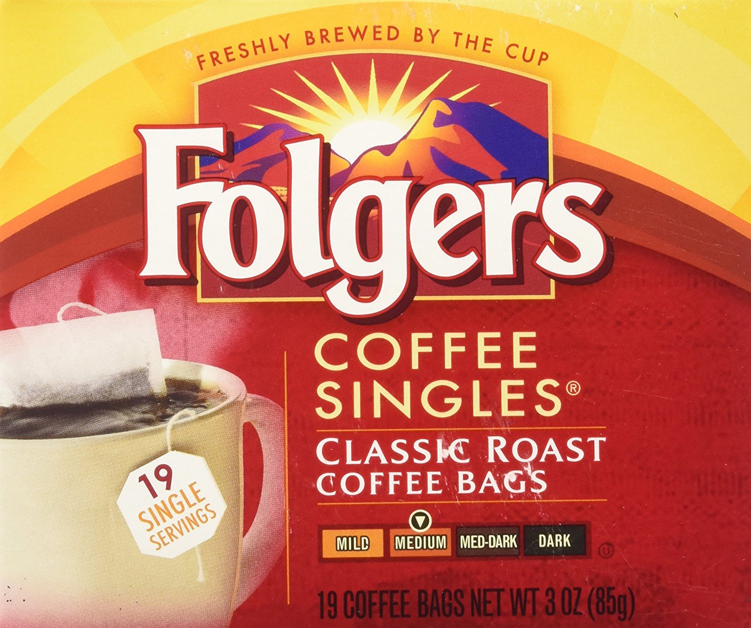 Folgers Coffee Singles (19 per box) Grocery & Gourmet Food